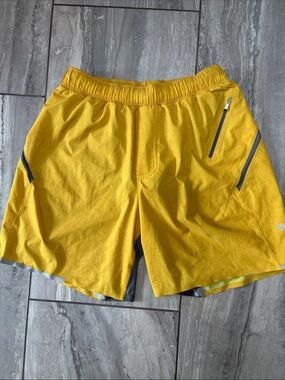 lululemon athletica Men’s Golden Yellow Athletic Shorts